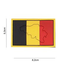 Embleem 3D PVC Vlag met contour #4115 België