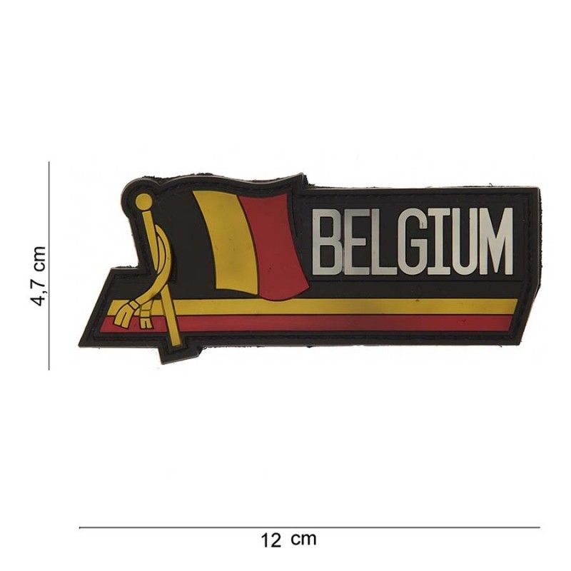 Embleem 3D PVC België Wapperende Vlag #12020 