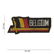 Embleem 3D PVC België Wapperende Vlag #12020 