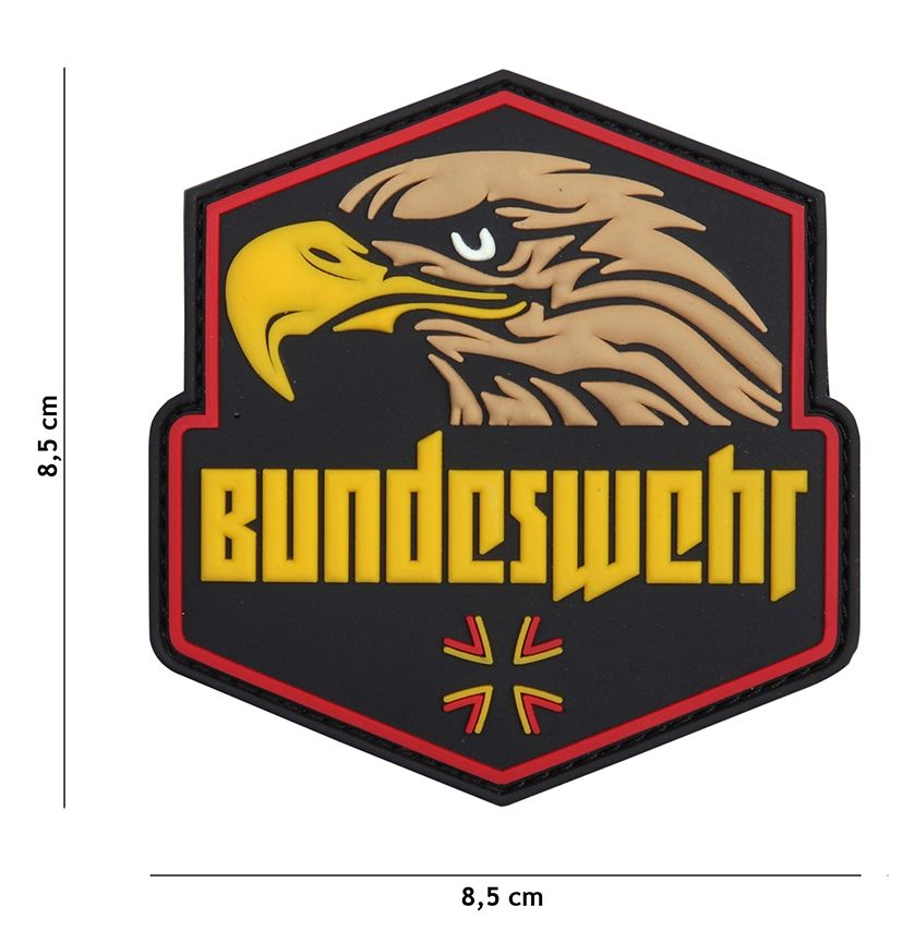 Embleem 3D PVC Bundeswehr geel 
