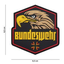 Embleem 3D PVC Bundeswehr geel 