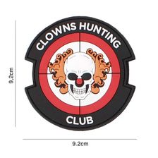 Embleem 3D PVC Clowns Hunting Club #3115 rood 