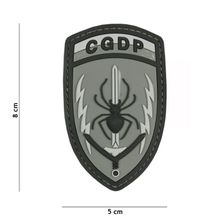 Embleem 3D PVC CQDP #2057 grijs 