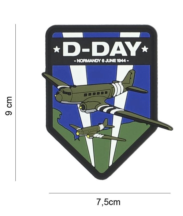 Embleem 3D PVC D-Day C-47 schild #7093