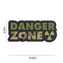 Embleem 3D PVC Danger Zone #2111 woodland 