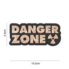 Embleem 3D PVC Danger Zone #2112 desert 