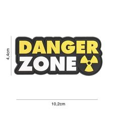 Embleem 3D PVC Danger Zone #2113 geel 