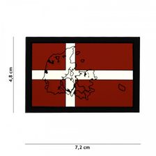 Embleem 3D PVC Vlag met contour #4131 Denemarken