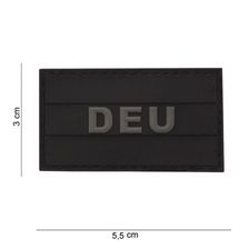 Embleem 3D PVC Duitsland DEU klein #12019 zwart 