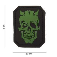 Embleem 3D PVC Devil Skull #12006 