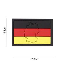Embleem 3D PVC Vlag met contour #4124 Duitsland