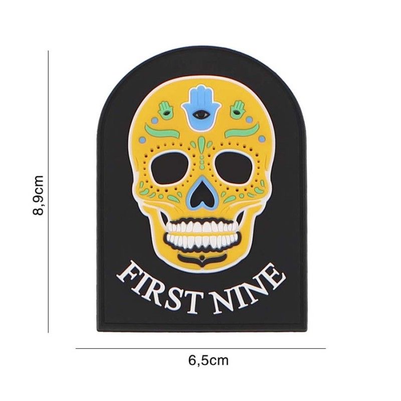 Embleem 3D PVC First Nine #6125 geel 