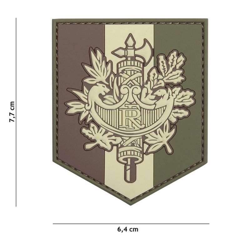 Embleem 3D PVC Frans schild multi #20062 