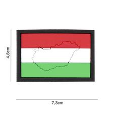 Embleem 3D PVC Vlag met contour #4121 Hongarije