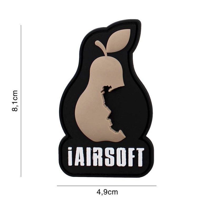 Embleem 3D PVC iAirsoft #9113 bruin 