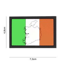 Embleem 3D PVC Vlag met contour #4126 Ierland
