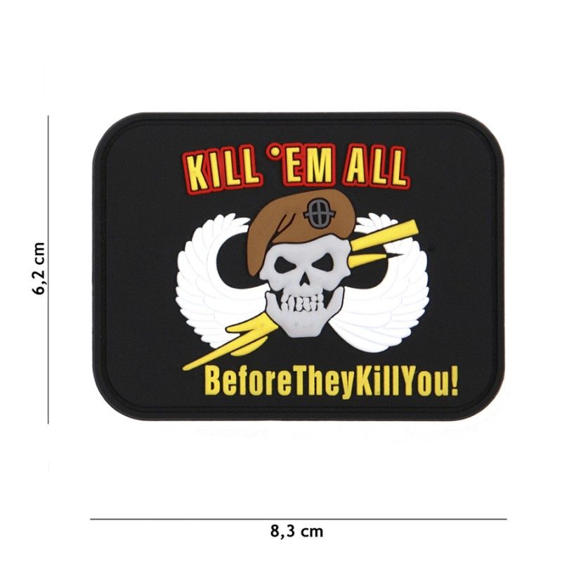Embleem 3D PVC Kill 'em All #4101 