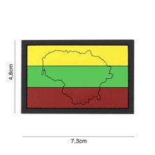 Embleem 3D PVC Vlag met contour #4128 Litouwen