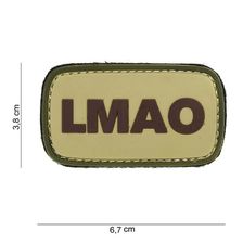 Embleem 3D PVC LMAO #14003 groen