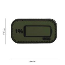 Embleem 3D PVC Low Power #14082 groen/zwart