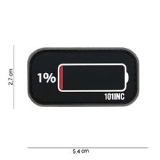 Embleem 3D PVC Low Power #14084 zwart/grijs