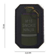 Embleem 3D PVC M-18 Smoke Ninja #13002 paars