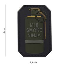 Embleem 3D PVC M-18 Smoke Ninja #13004 geel