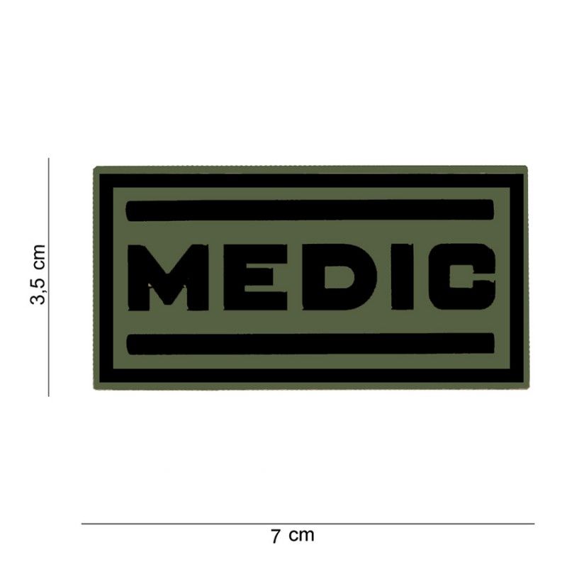 Embleem 3D PVC MEDIC #12037 groen 