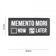 Embleem 3D PVC Memento Mori Later #6141 zwart 
