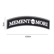 Embleem 3D PVC Memento Mori tab #4095 zwart 