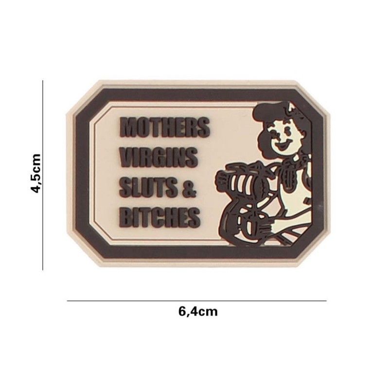 Embleem 3D PVC Mothers Virgins #3141 beige 