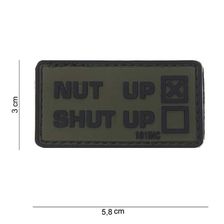 Embleem 3D PVC Nut up #10083 grijs