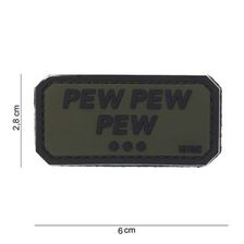 Embleem 3D PVC Pew pew pew #10084 groen