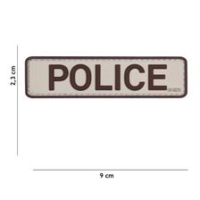 Embleem 3D PVC Police beige