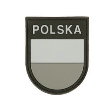 Embleem 3D PVC Polska #2105 grijs 