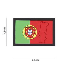 Embleem 3D PVC Vlag met contour #4133 Portugal