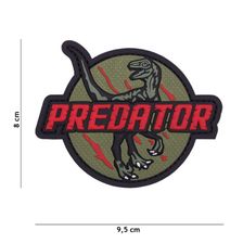 Embleem 3D PVC Predator #1099 rood 