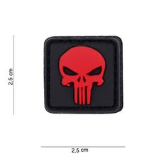 Embleem 3D PVC Punisher #12025 rood