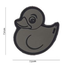 Embleem 3D PVC Rubber Duck #10043 grijs 