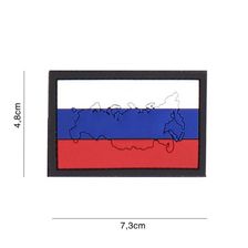 Embleem 3D PVC Vlag met contour #4125 Rusland