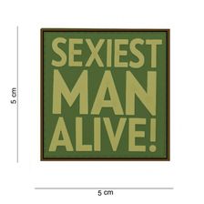 Embleem 3D PVC Sexiest Man Alive #12023 groen 