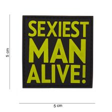 Embleem 3D PVC Sexiest Man Alive #12009 geel 