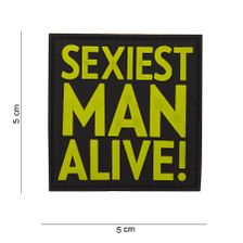 Embleem 3D PVC Sexiest Man Alive #12009 geel
