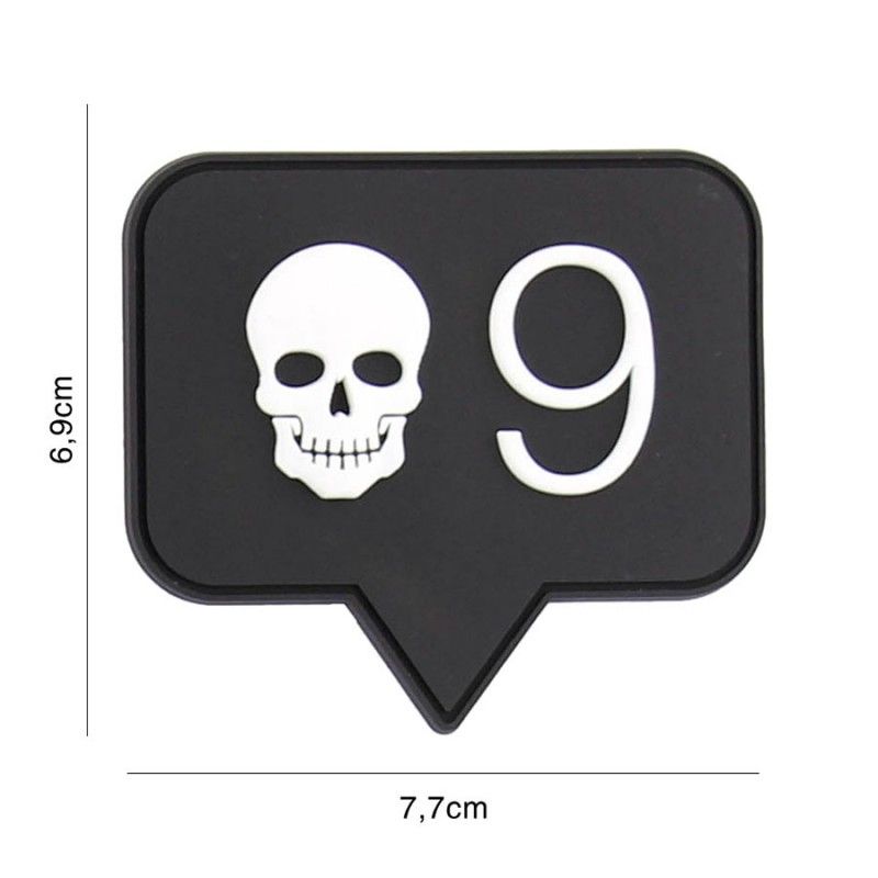 Embleem 3D PVC Skull 9 #9100 