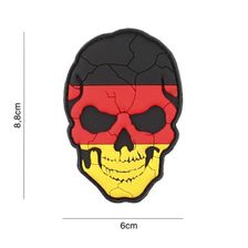 Embleem 3D PVC Skull Cracked #4143 Duitsland