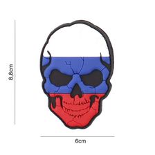 Embleem 3D PVC Skull Cracked #4142 Rusland