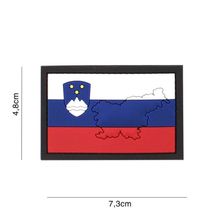 Embleem 3D PVC Vlag met contour #4118 Slovenië