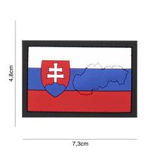 Embleem 3D PVC vlag met contour #4117 Slowakije