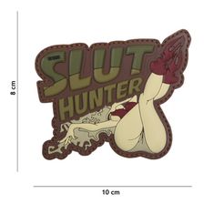 Embleem 3D PVC Slut hunter groen