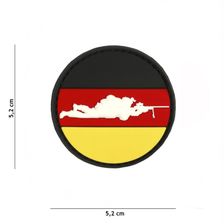 Embleem 3D PVC Sniper rond #5130 Duitsland 